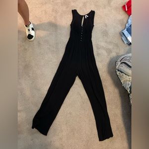 black, jumpsuit